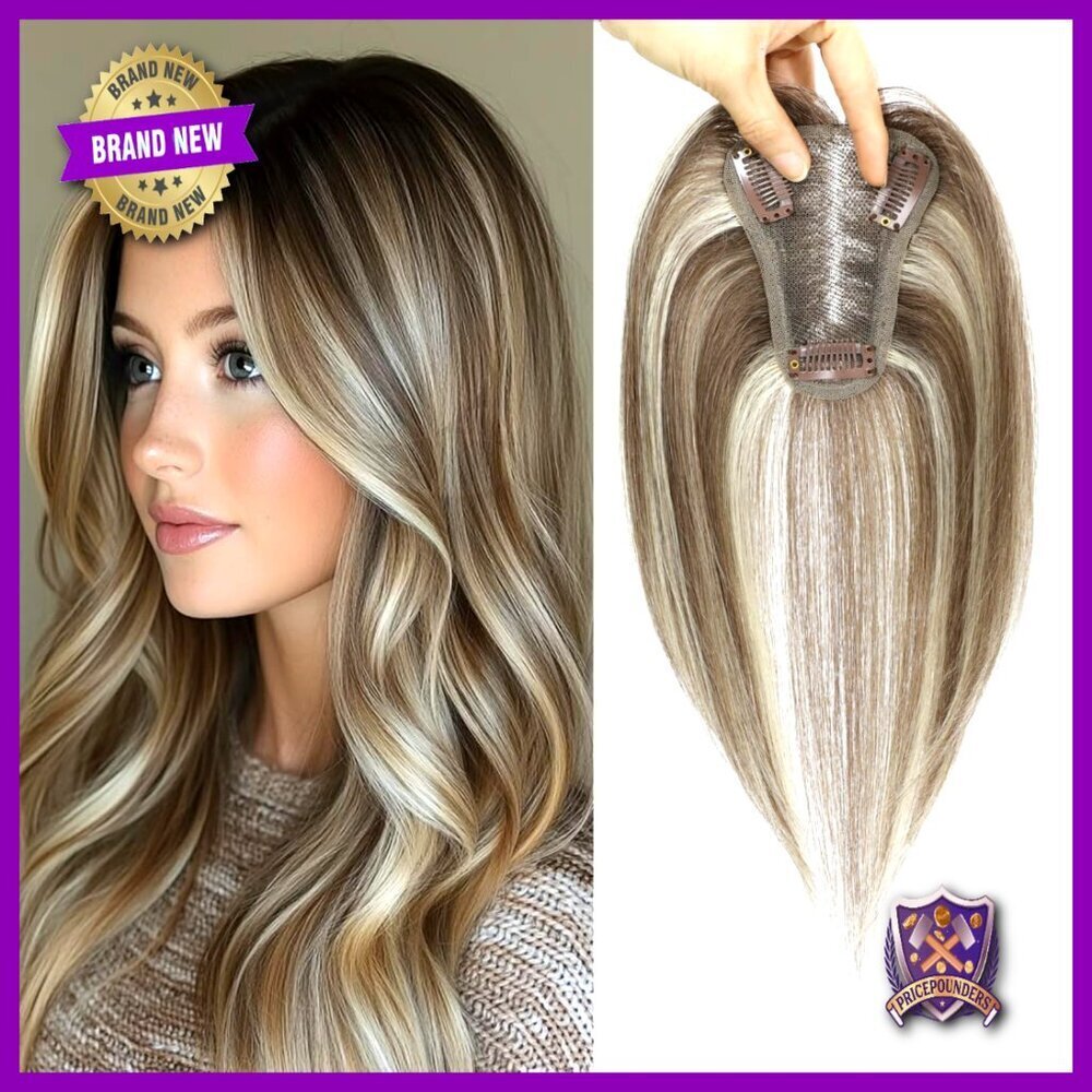 Swiss Lace Hair Topper Human Hairpiece Volumizing Undetectable Wear